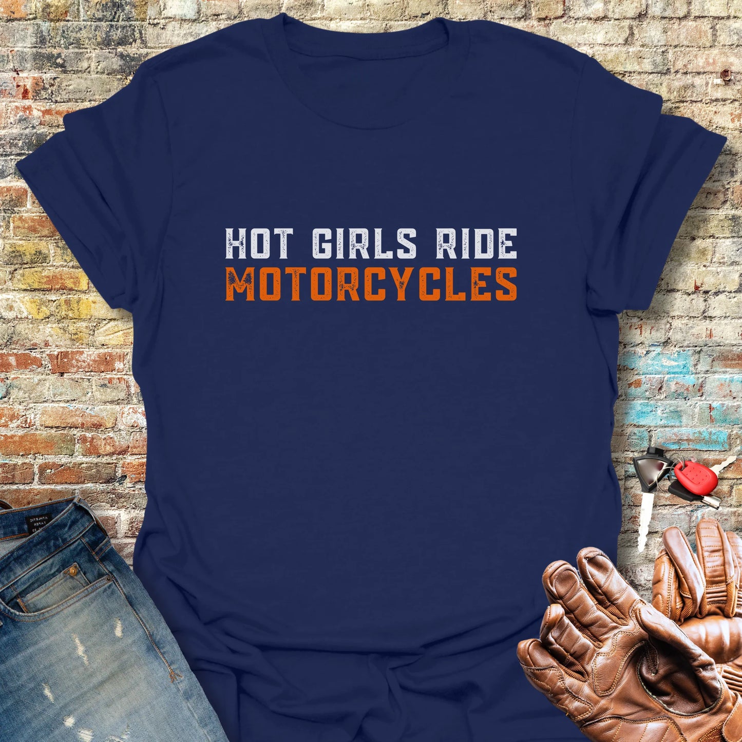 Hot Girls T-Shirt - Navy