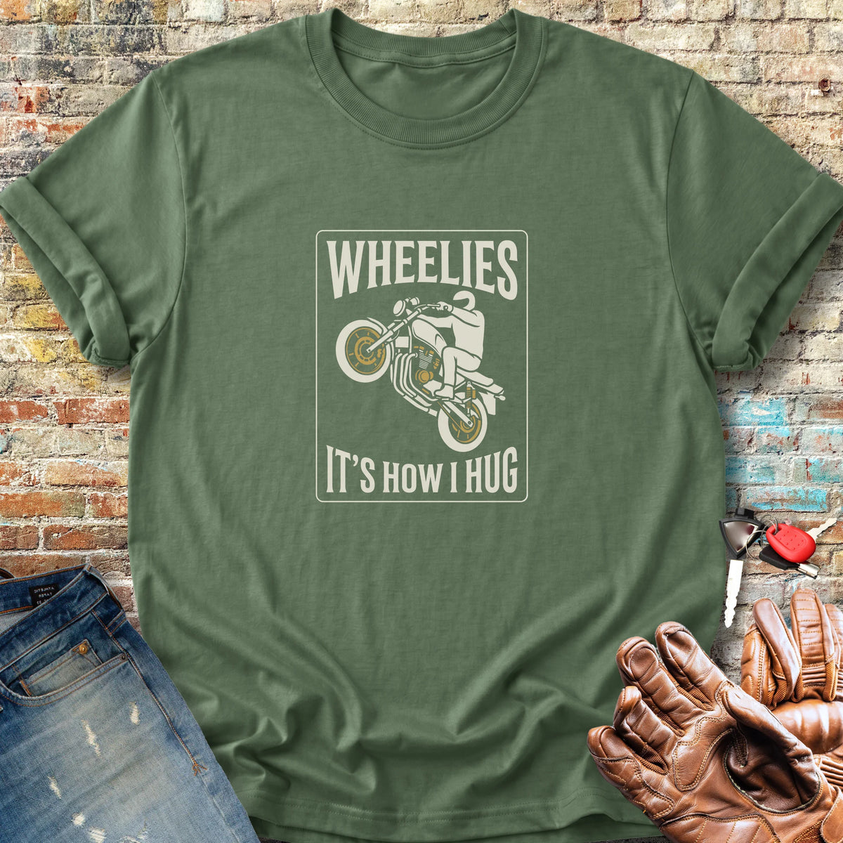 How I Hug Classic T-Shirt - Military Green