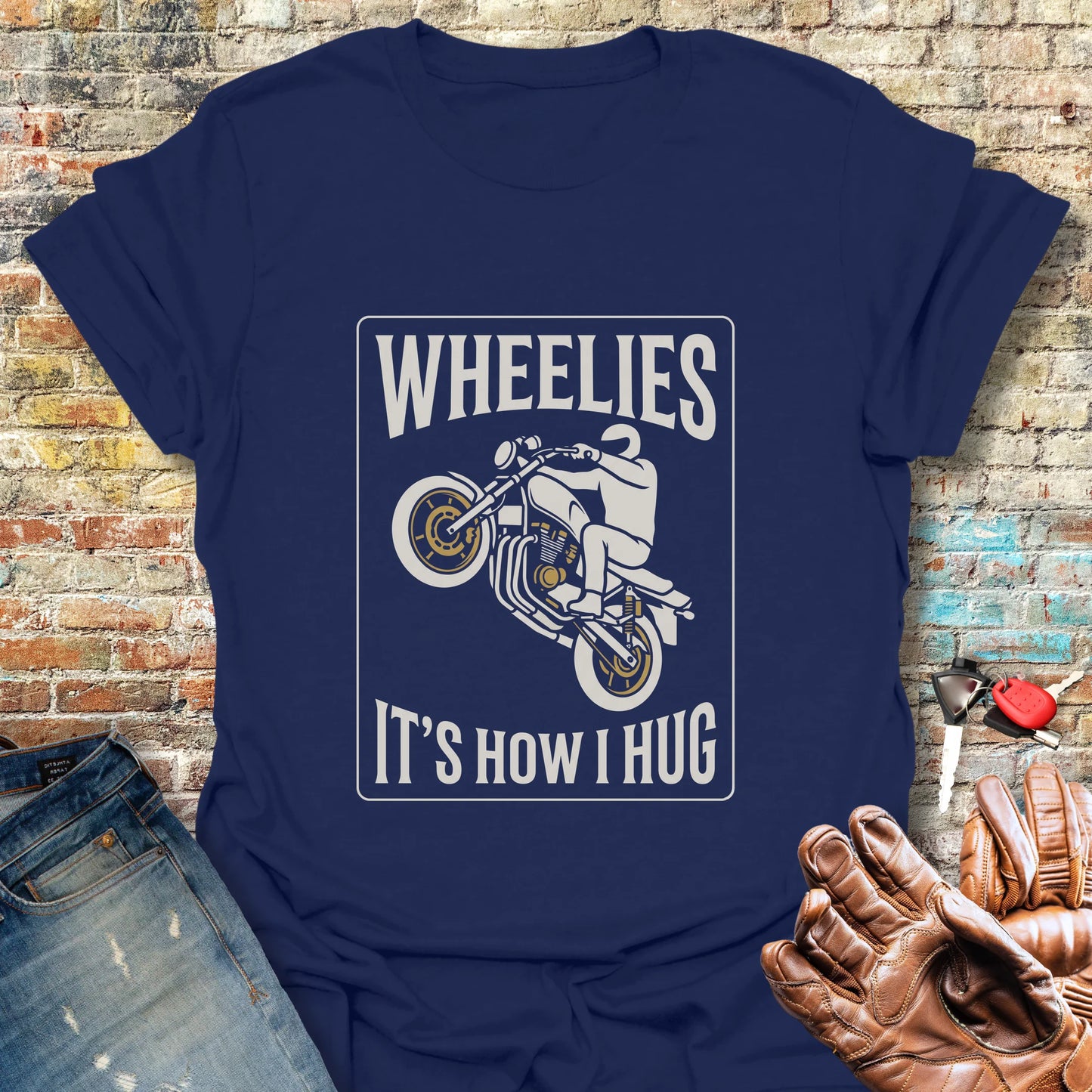 How I Hug T-Shirt - Navy