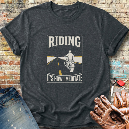 How I Meditate Classic T-Shirt - Dark Heather