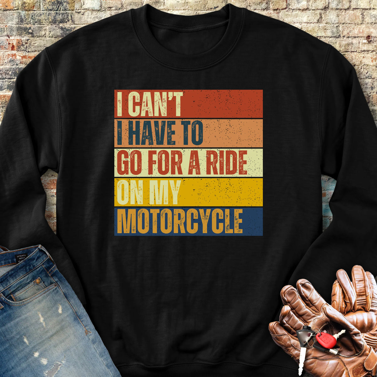I Can't (Block) Sweatshirt - Black