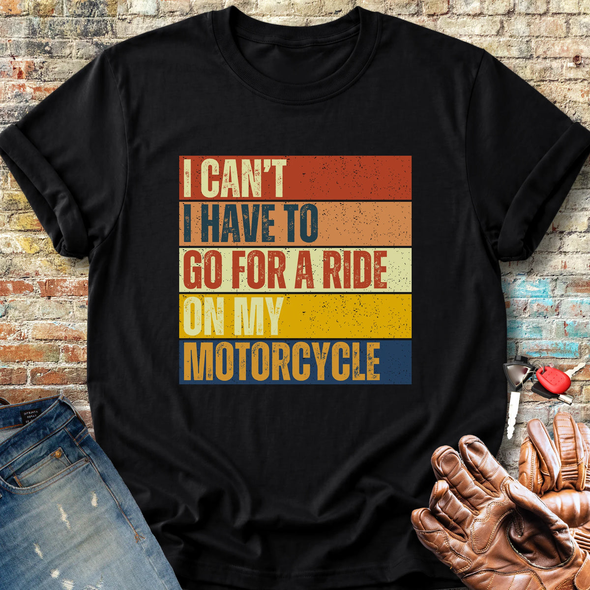 I Can't (Block) Classic T-Shirt - Black