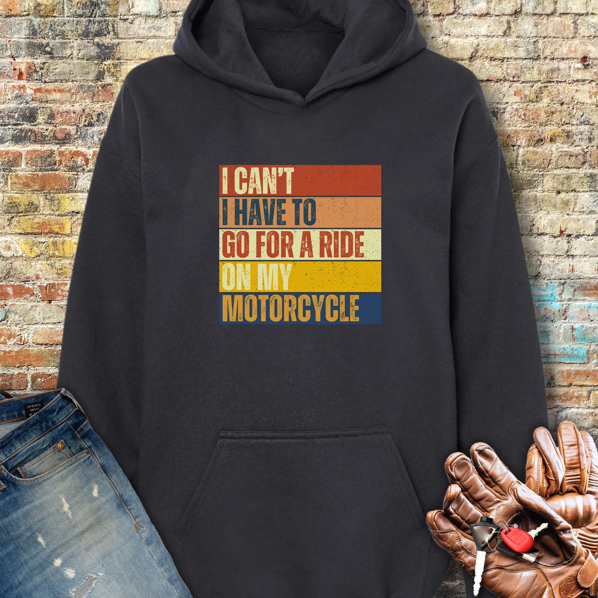 I Can't (Block) Hoodie - Black
