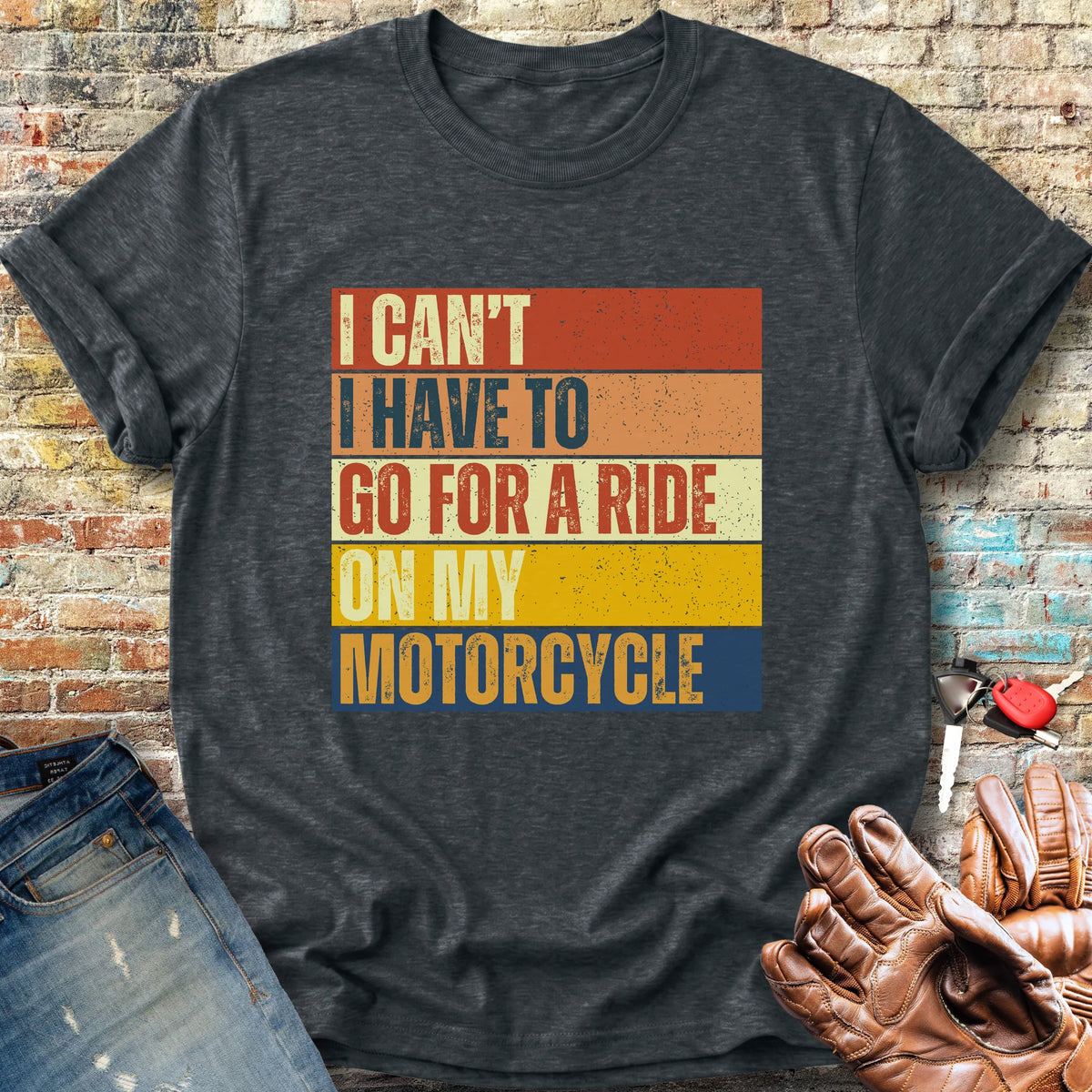 I Can't (Block) Classic T-Shirt - Dark Heather
