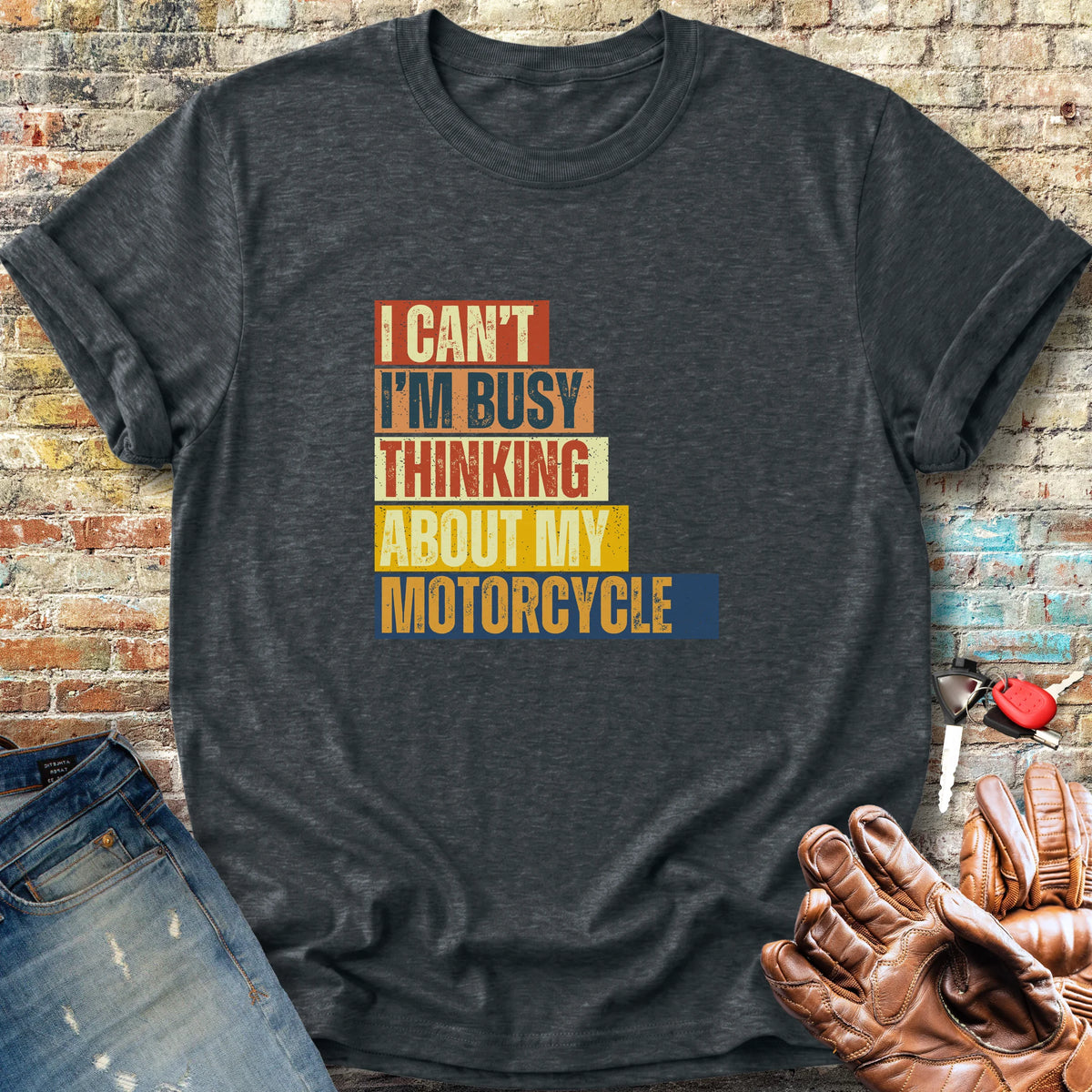 I'm Busy (Block) Classic T-Shirt - Dark Heather