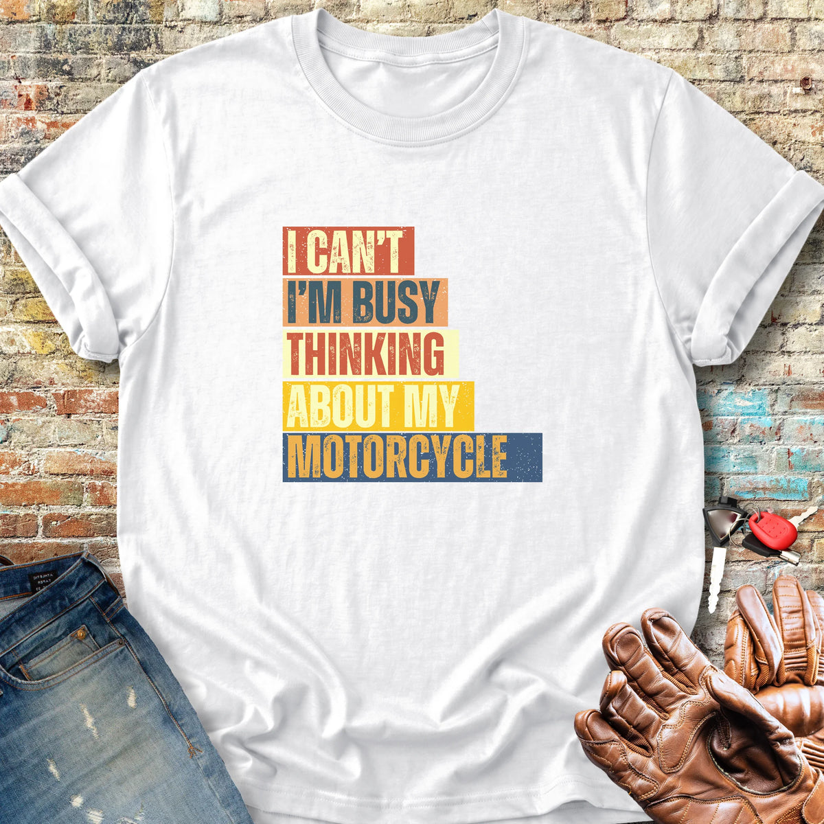 I'm Busy (Block) Classic T-Shirt - White