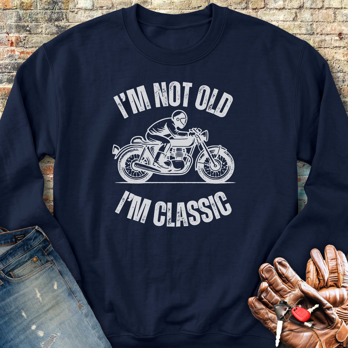 I'm Not Old Sweatshirt - Navy