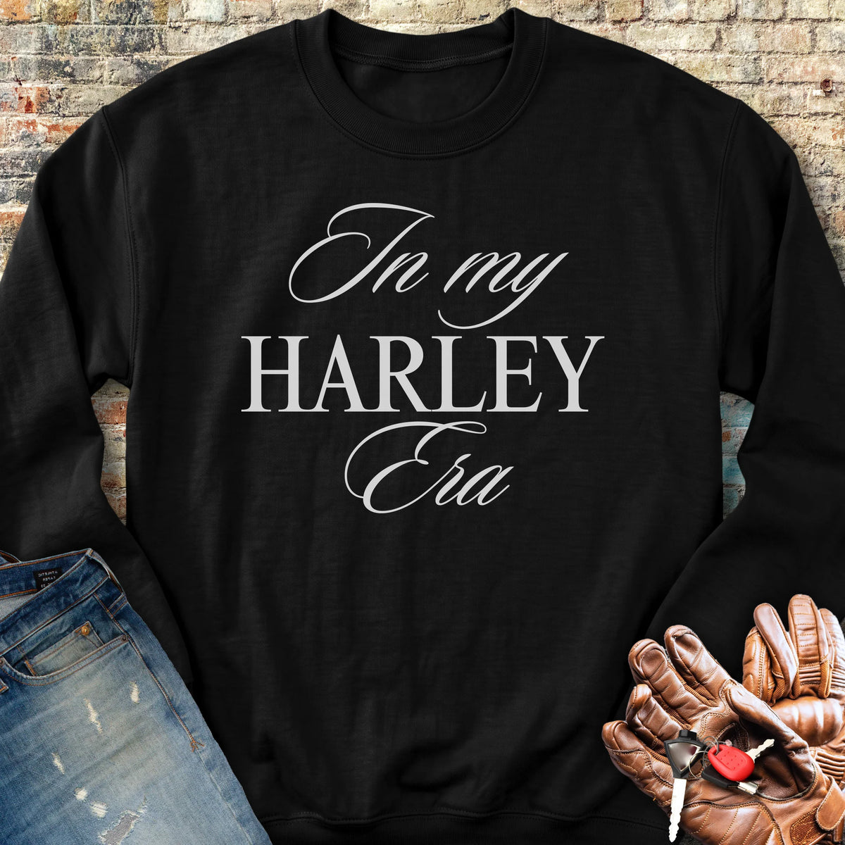 In My Harley Era Sweatshirt - Black