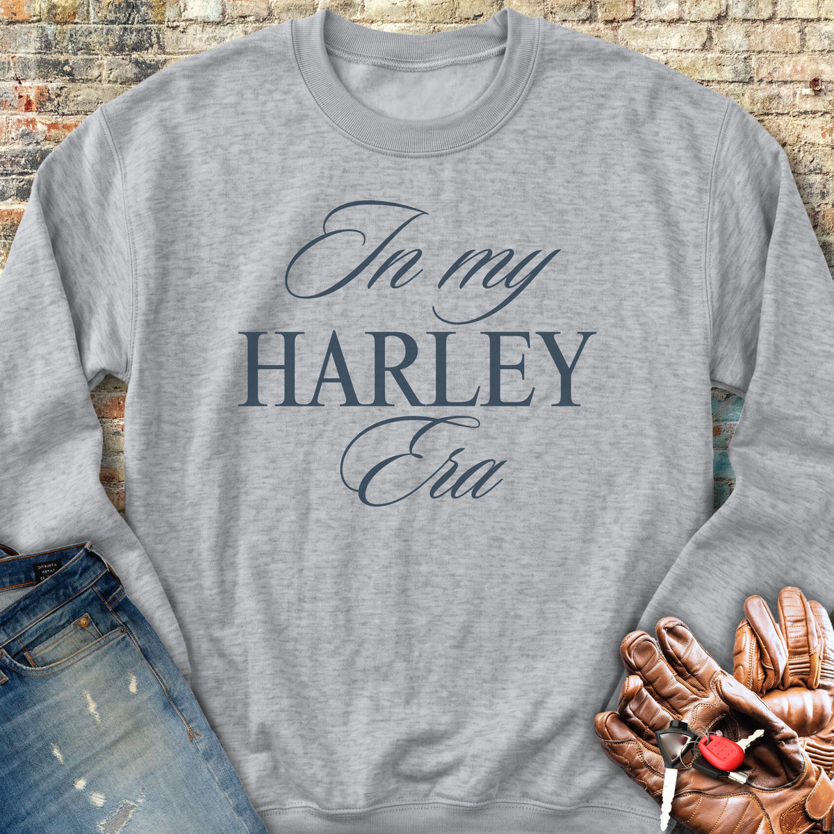In My Harley Era Sweatshirt - Sport Grey