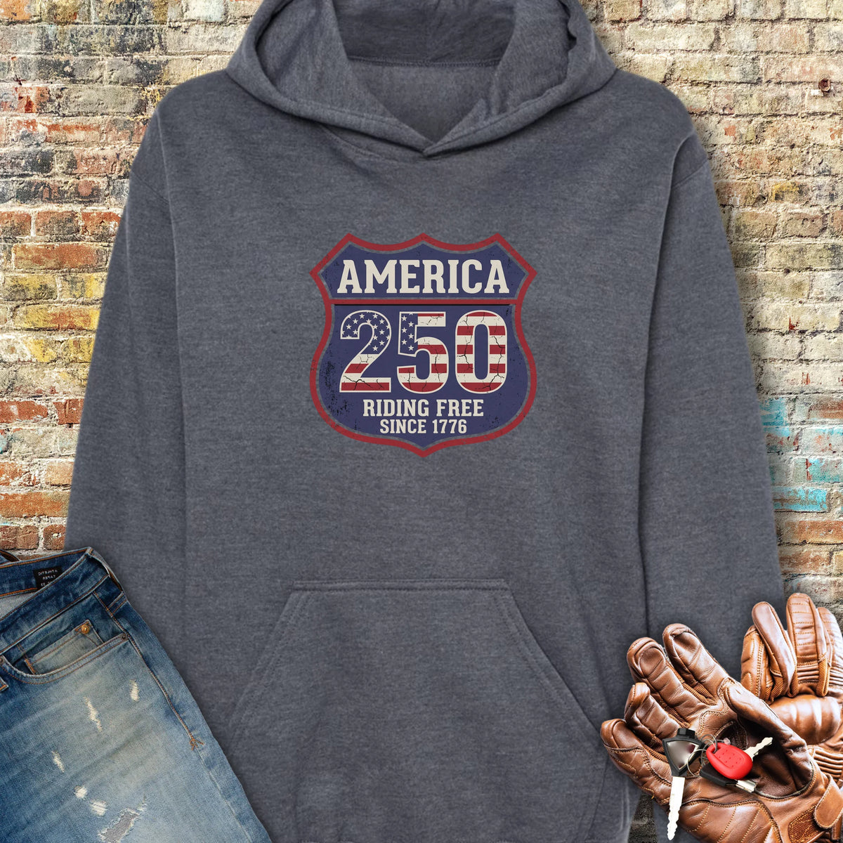 Interstate 250 Hoodie - Dark Heather