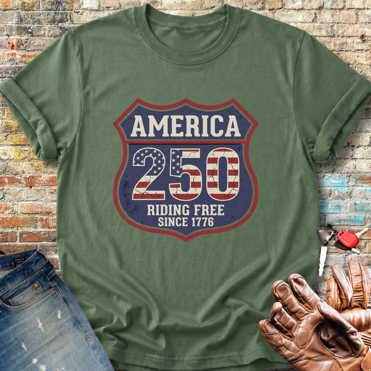Interstate 250 Classic T-Shirt - Military Green