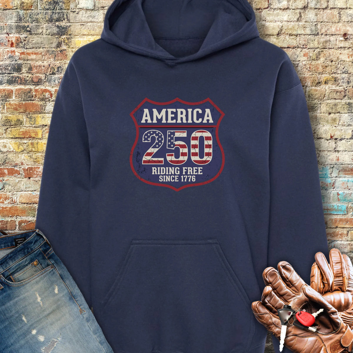 Interstate 250 Hoodie - Navy