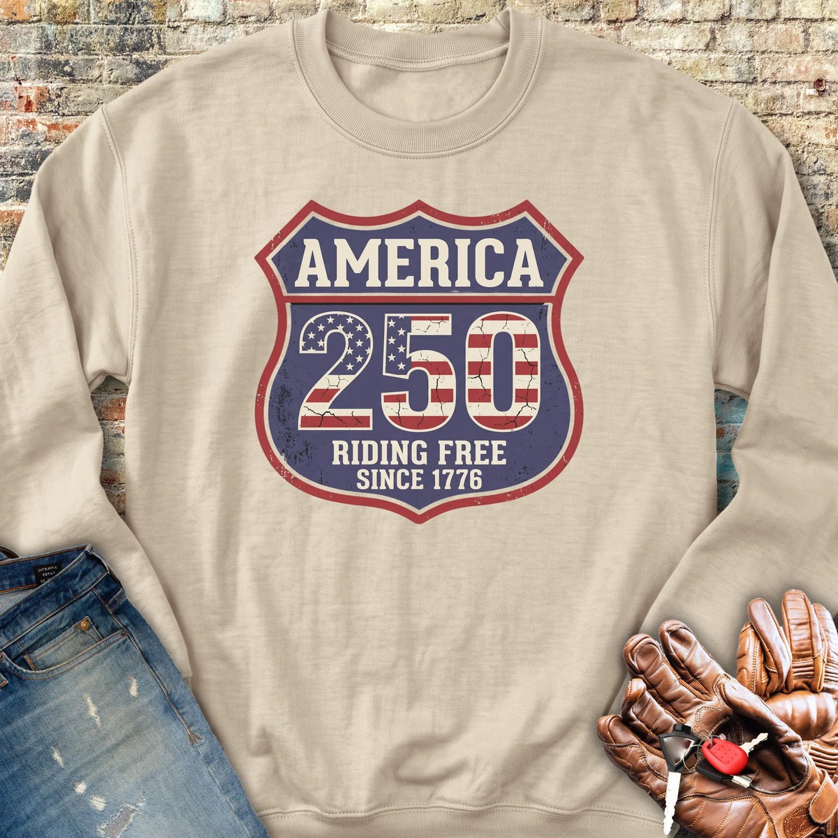 Interstate 250 Sweatshirt - Sand