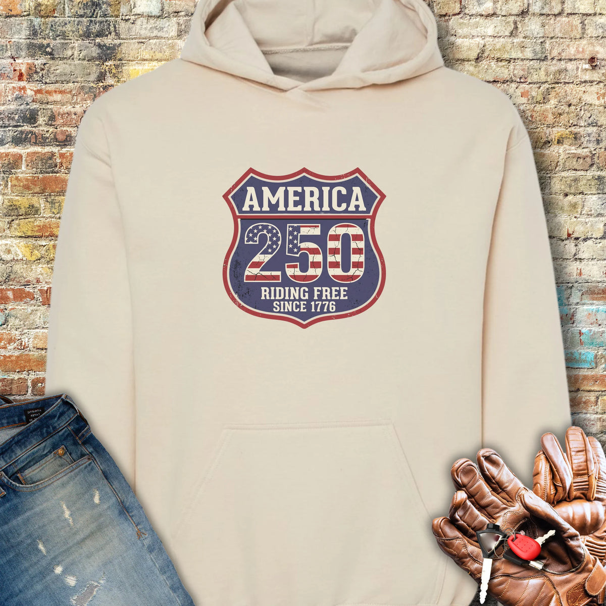 Interstate 250 Hoodie - Sand