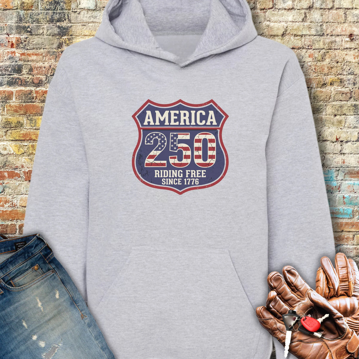 Interstate 250 Hoodie - Sport Grey