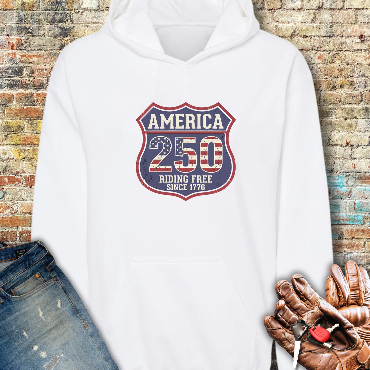 Interstate 250 Hoodie - White