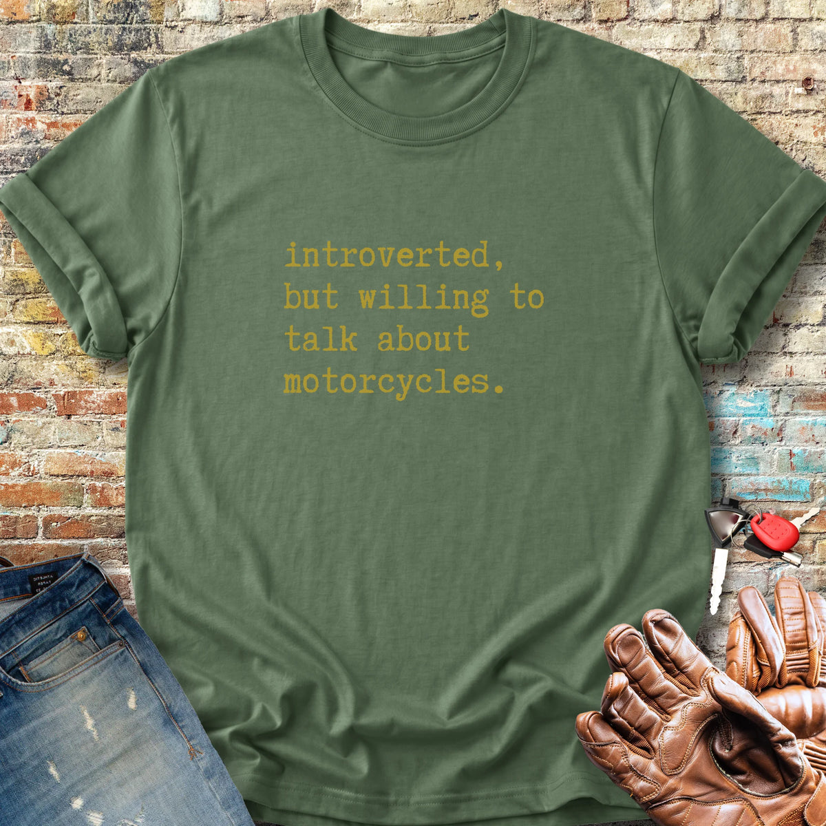 Introverted Classic T-Shirt - Military Green