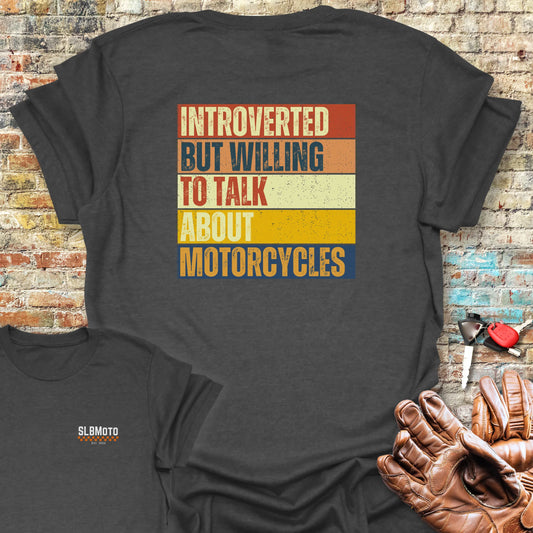 Introverted (Block) Back Print T-Shirt - Dark Heather