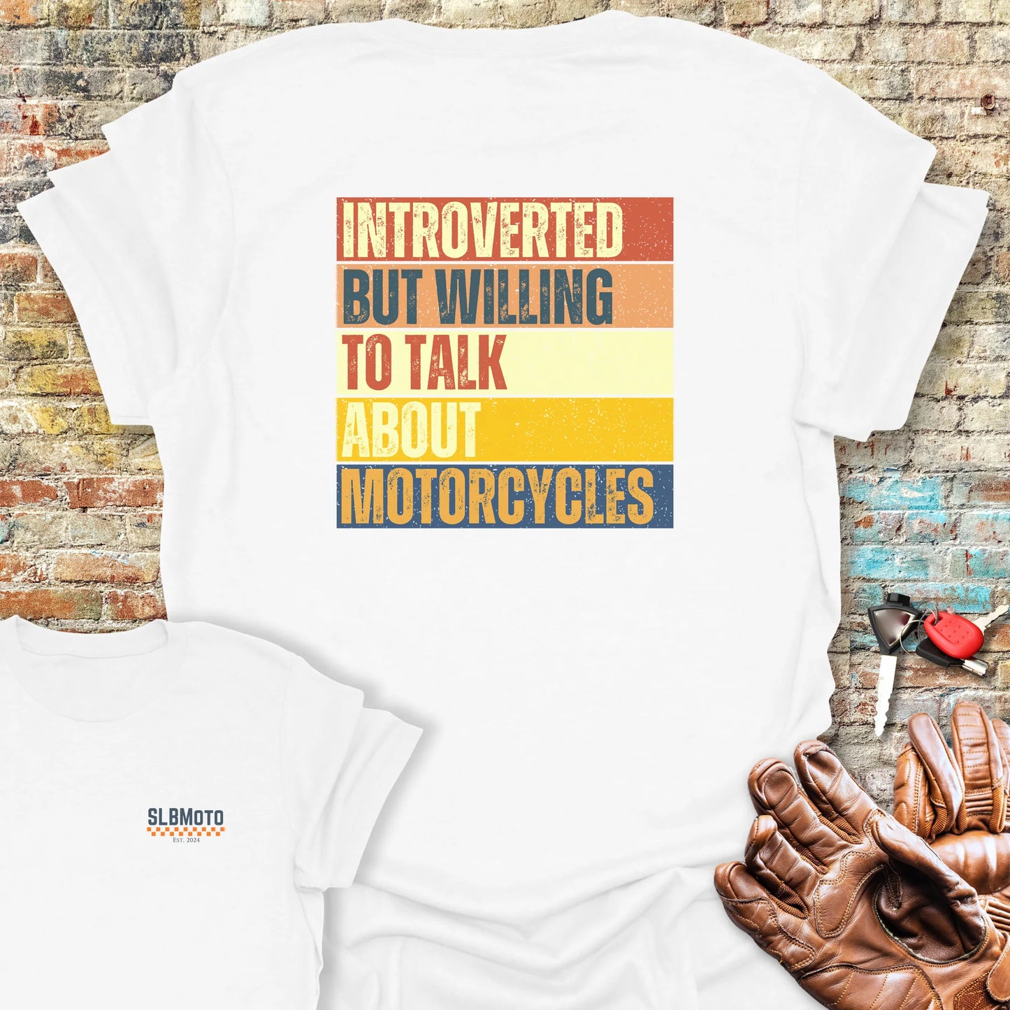 Introverted (Block) Back Print T-Shirt - White