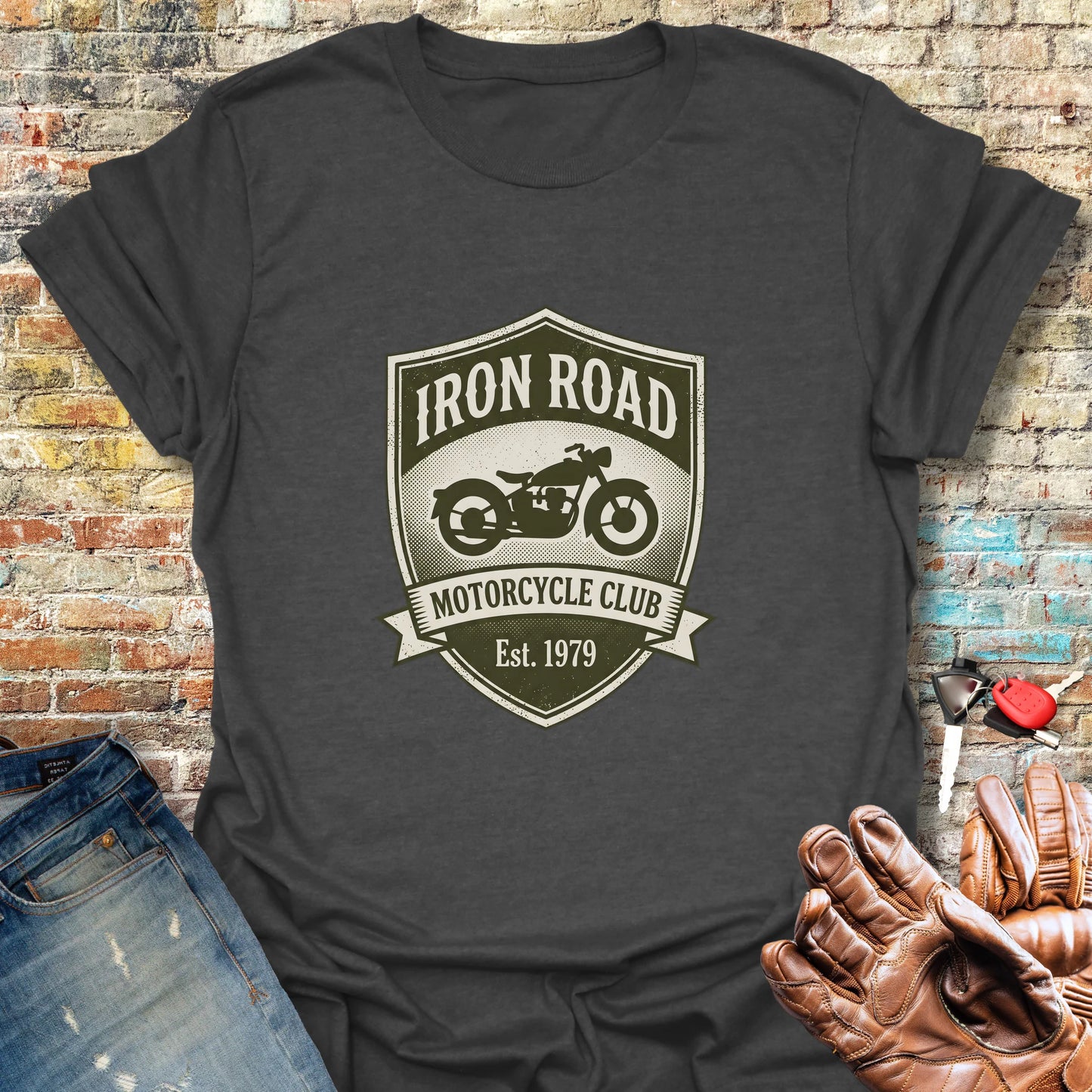 Iron Road MC T-Shirt - Dark Heather