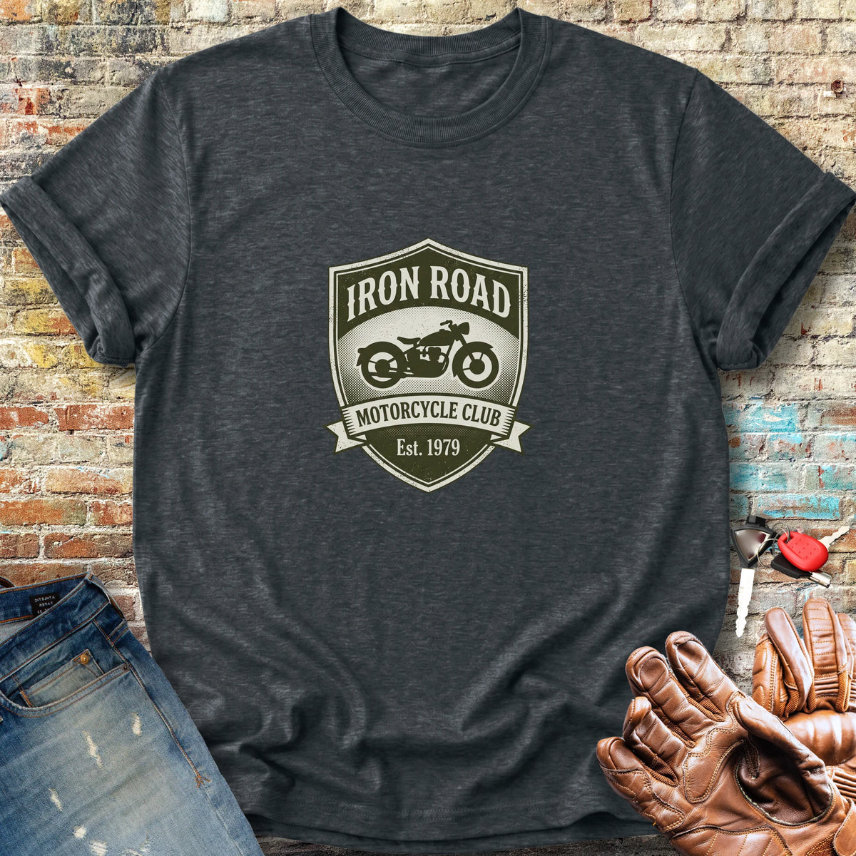 Iron Road MC Classic T-Shirt - Dark Heather