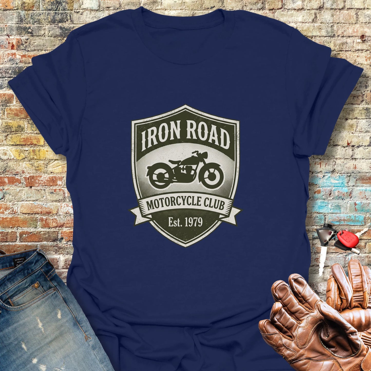 Iron Road MC T-Shirt - Navy