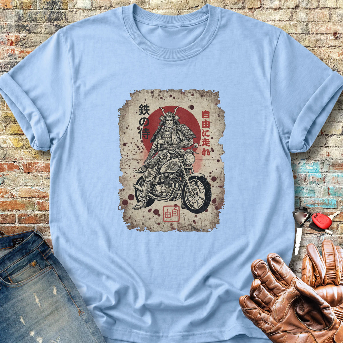 Iron Samurai Classic T-Shirt - Light Blue