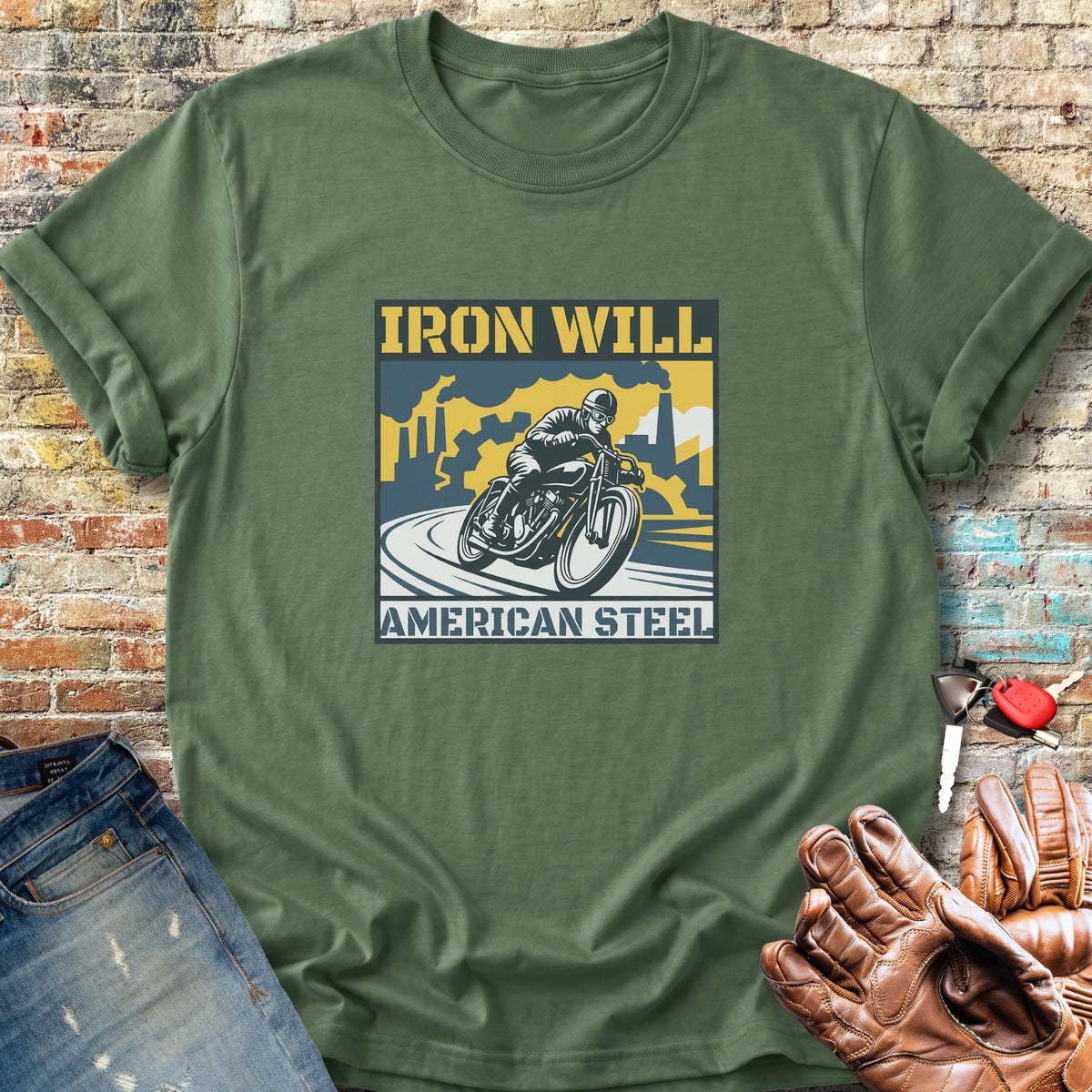 Iron Will Classic T-Shirt - Military Green