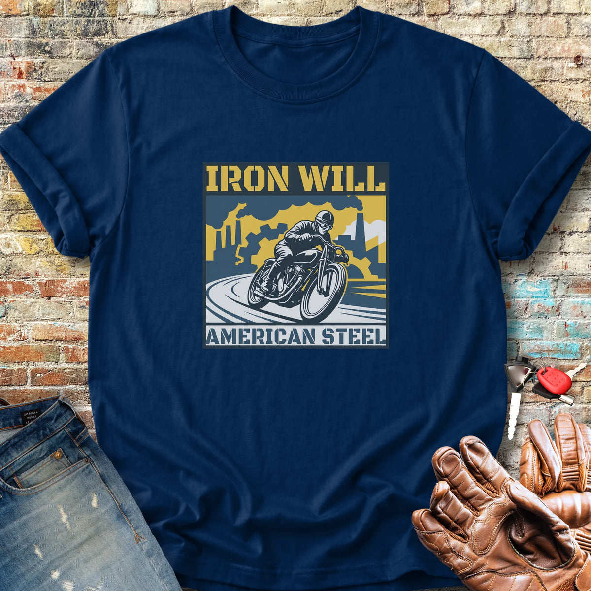 Iron Will Classic T-Shirt - Navy
