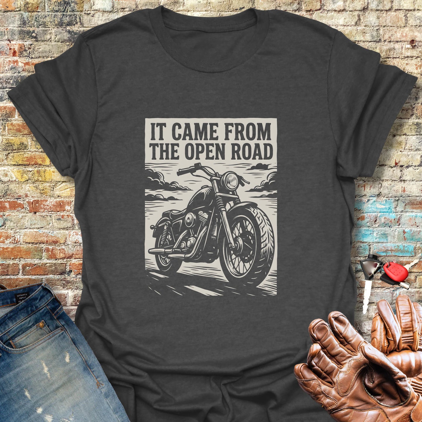 It Came From the Open Road T-Shirt - Dark Heather
