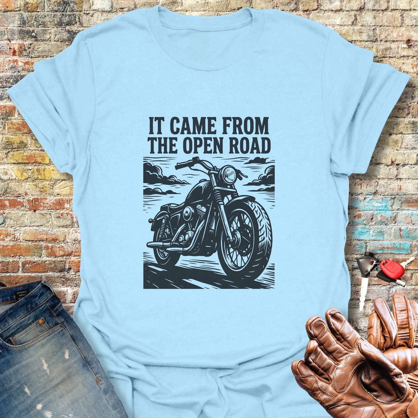 It Came From the Open Road T-Shirt - Light Blue