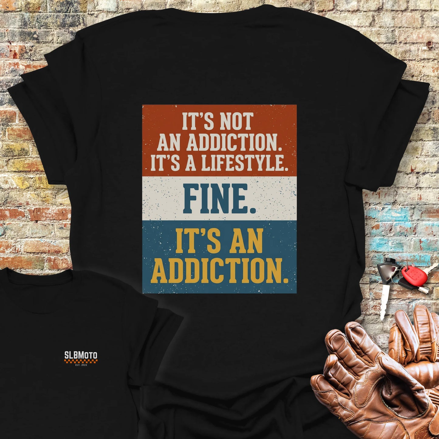 It's a Lifestyle Back Print T-Shirt - Black