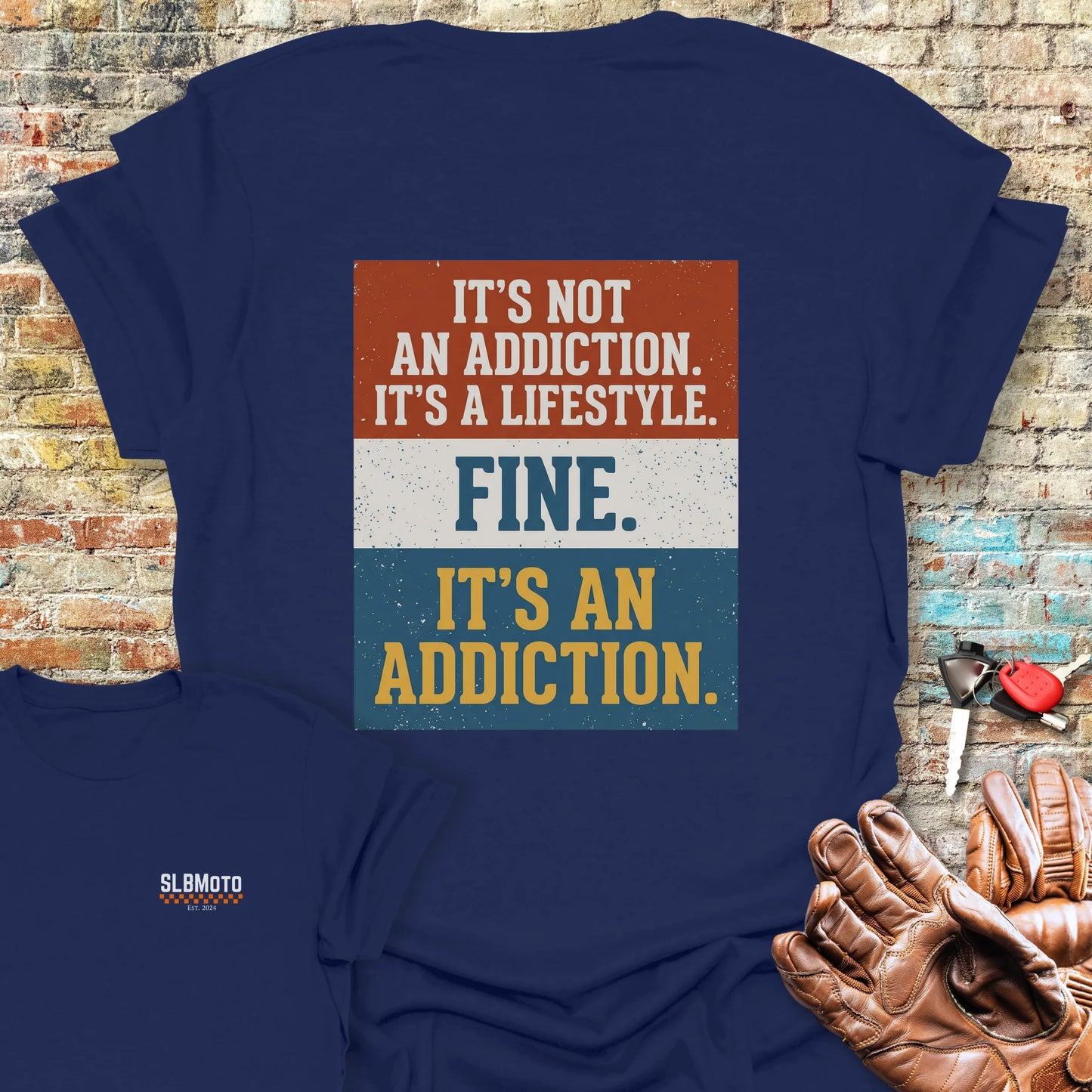 It's a Lifestyle Back Print T-Shirt - Navy
