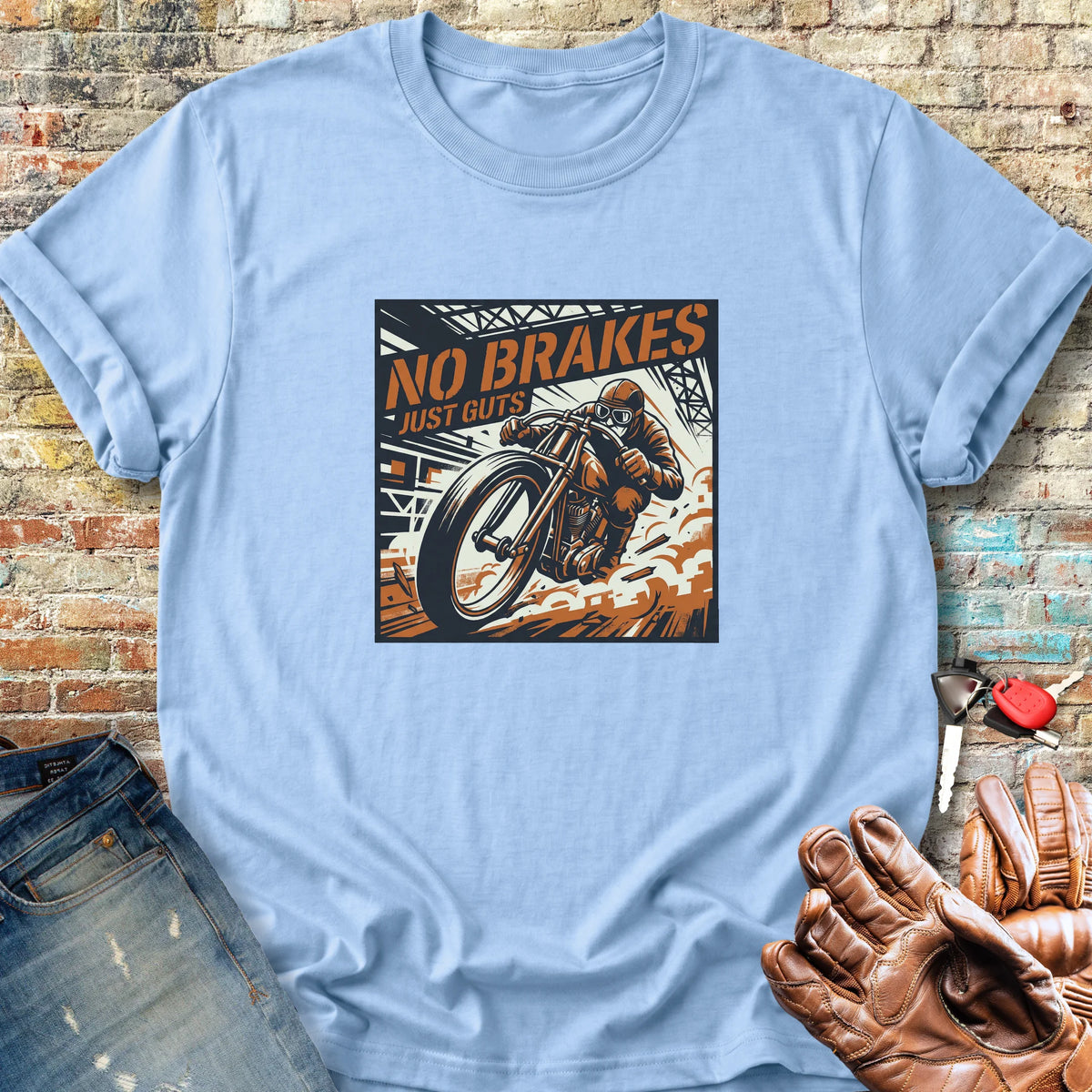 Just Guts Classic T-Shirt - Light Blue