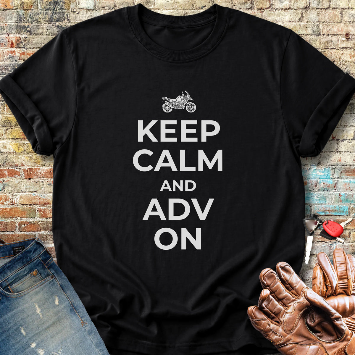 Keep Calm And ADV On Classic T-Shirt - Black