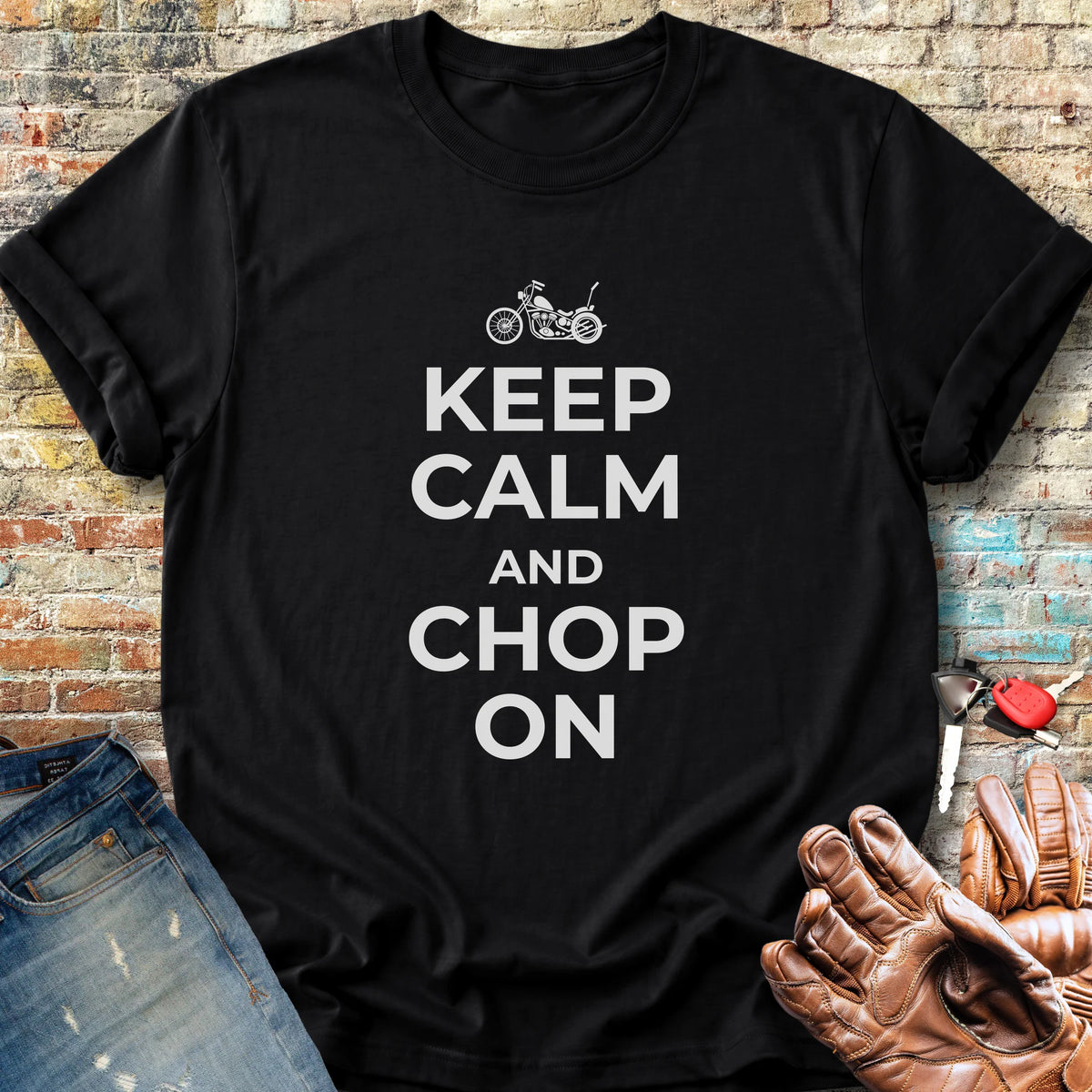 Keep Calm And Chop On Classic T-Shirt - Black
