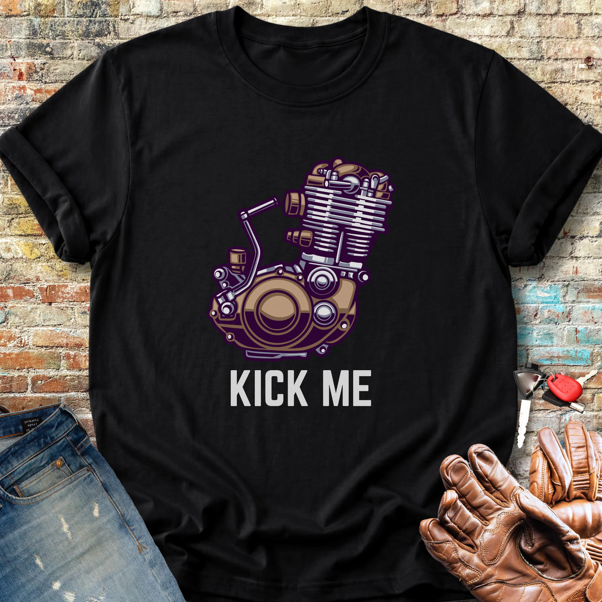 Kick Me Classic T-Shirt - Black