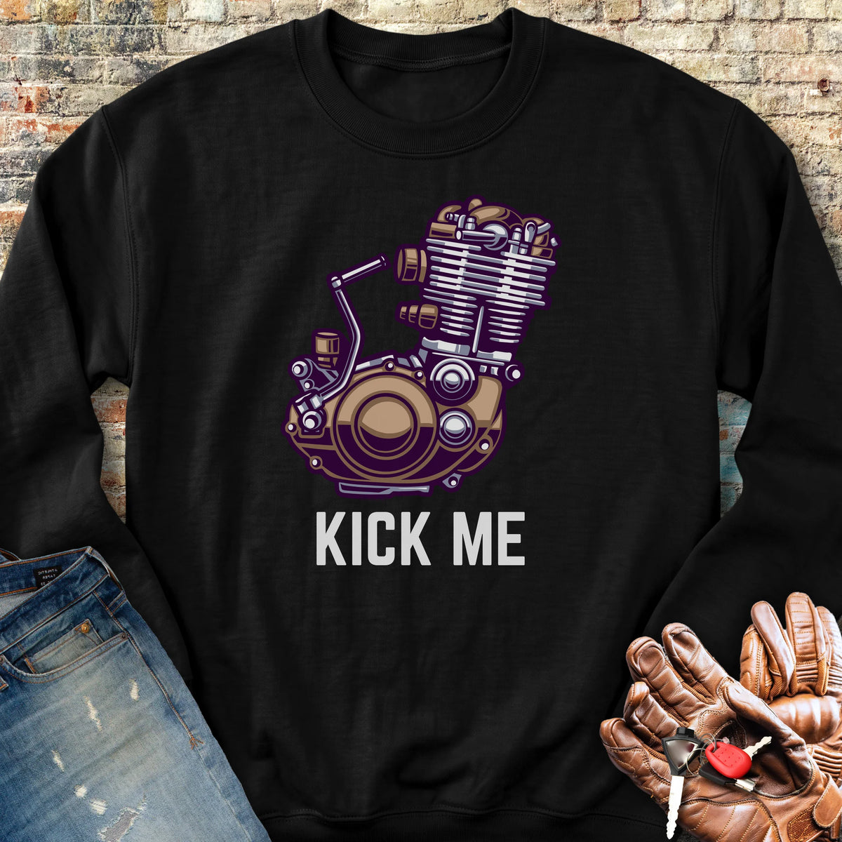 Kick Me Sweatshirt - Black