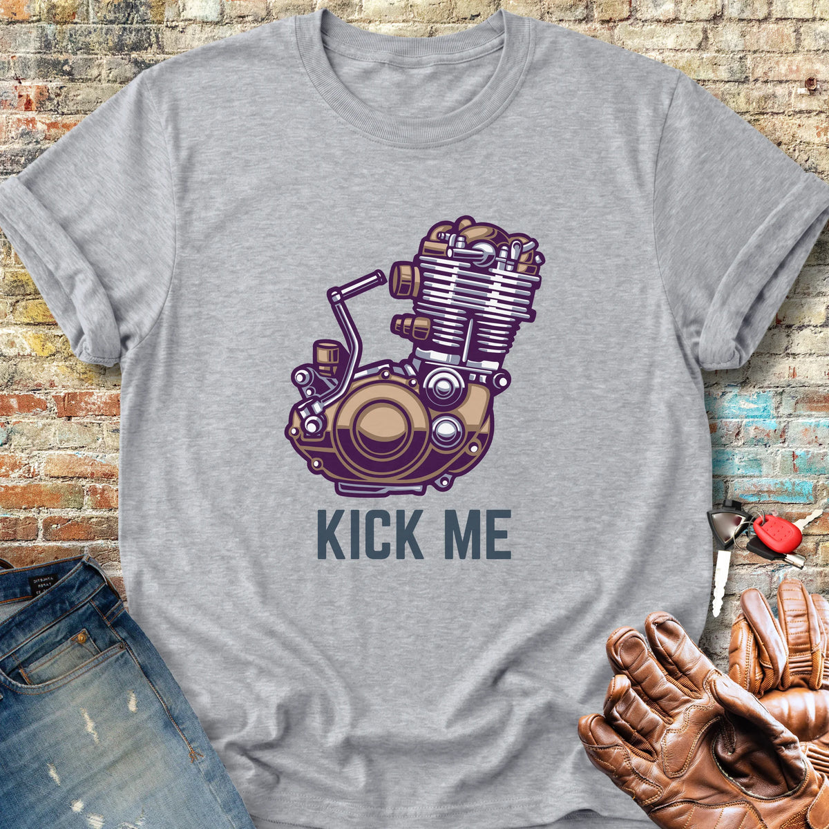Kick Me Classic T-Shirt - Sport Grey