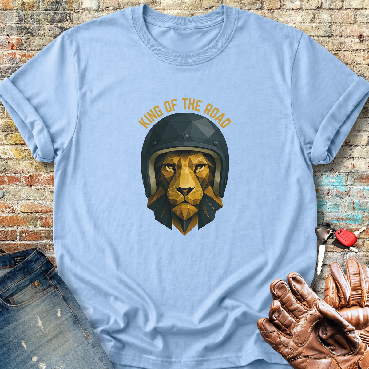 King Of The Road Classic T-Shirt - Light Blue
