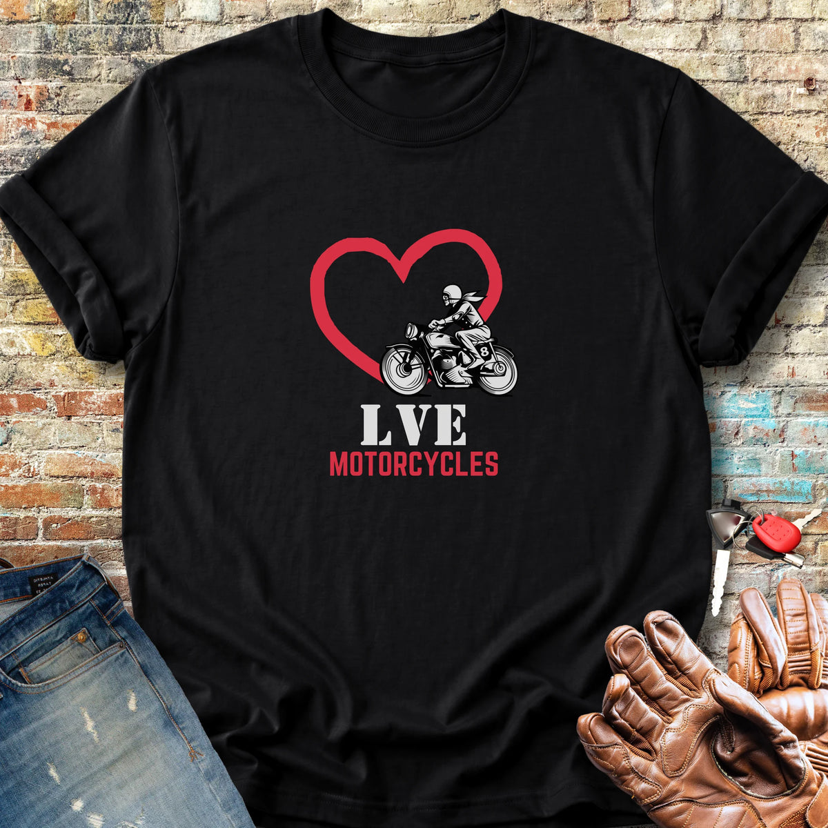 LVE Motorcycles Classic T-Shirt - Black