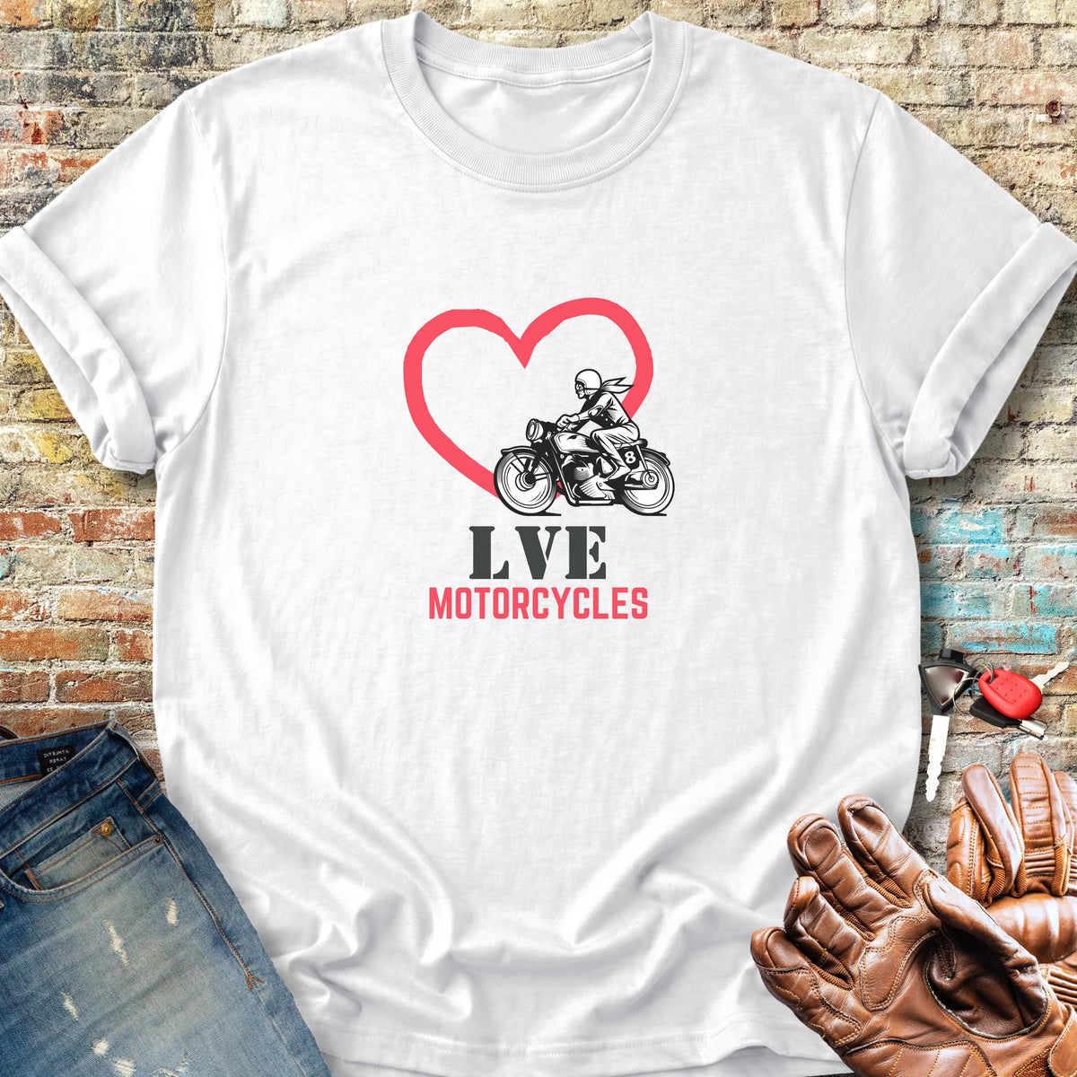 LVE Motorcycles Classic T-Shirt - White
