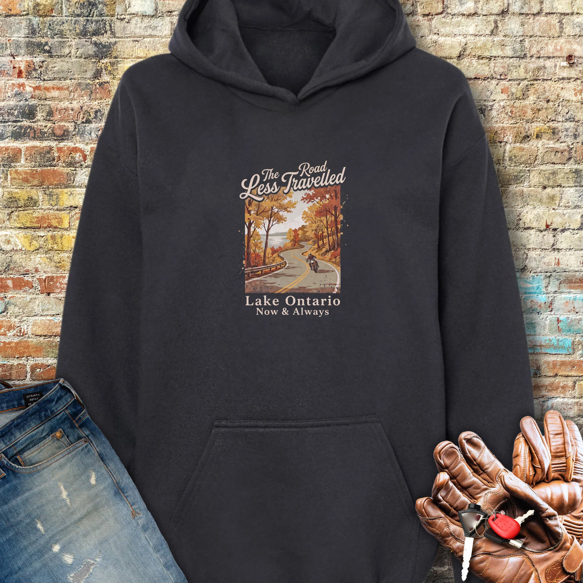 Lake Ontario Hoodie - Black