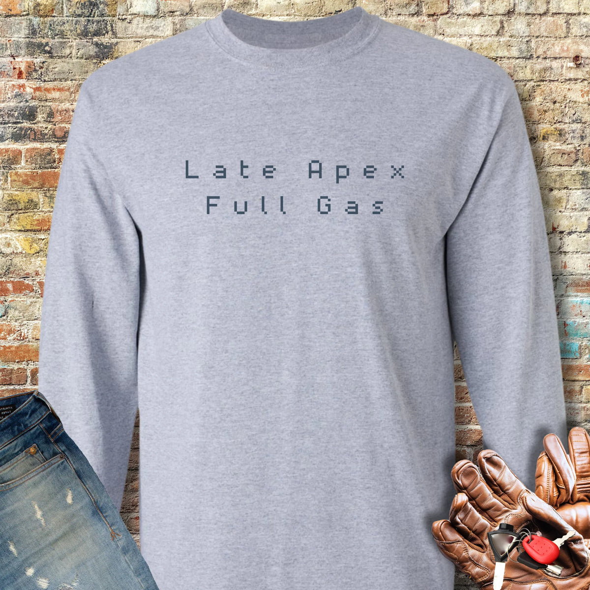 Late Apex Long Sleeve T-Shirt - Sport Grey