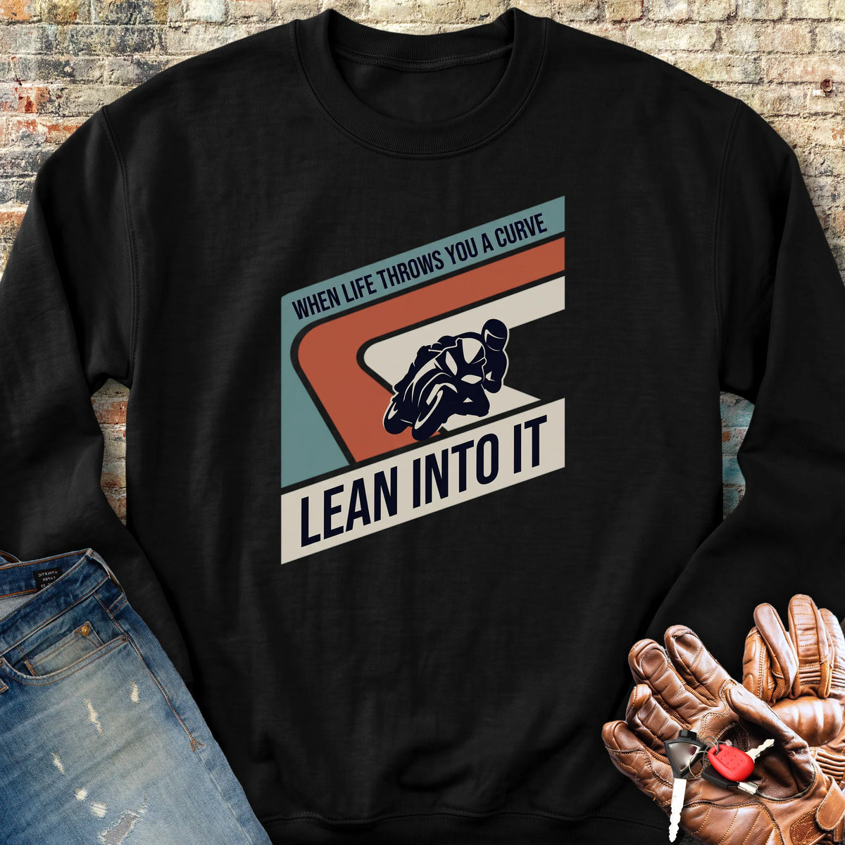 Lean Into It Sweatshirt - Black