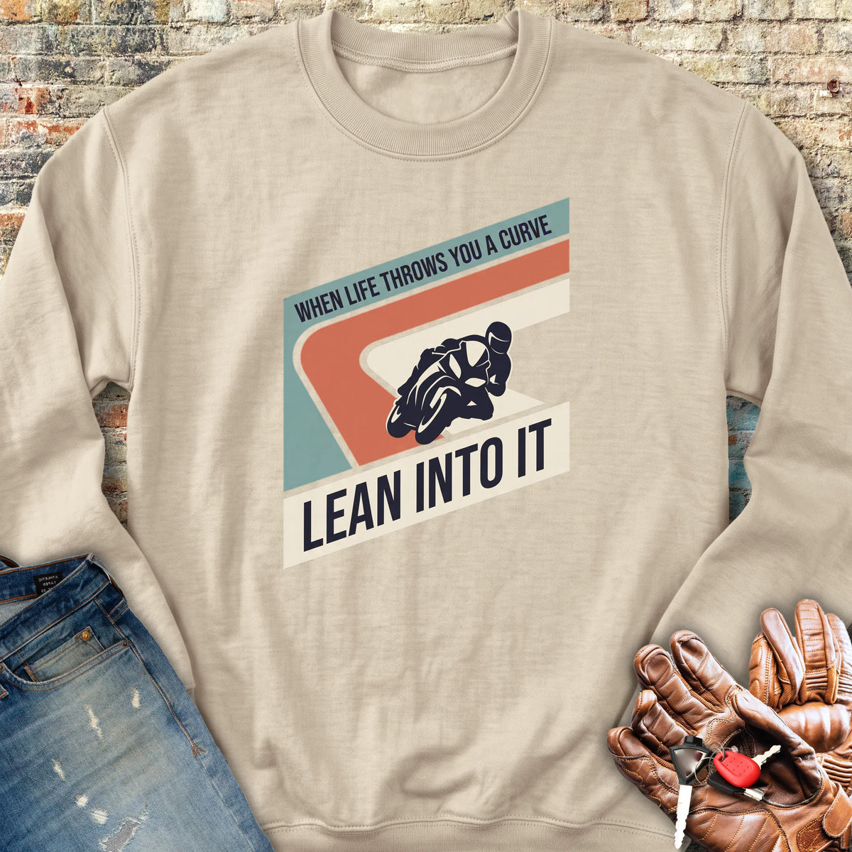 Lean Into It Sweatshirt - Sand