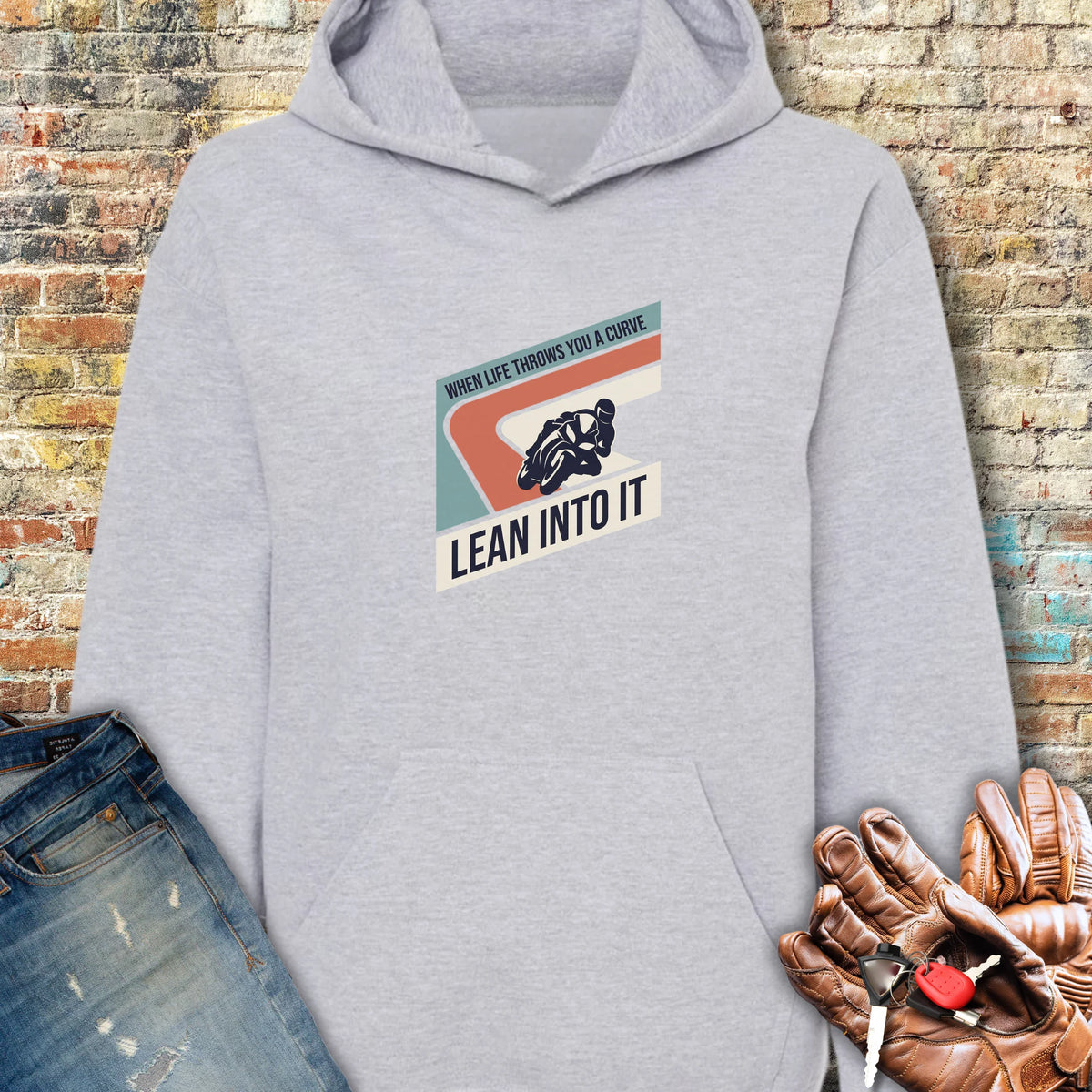 Lean Into It Hoodie - Sport Grey