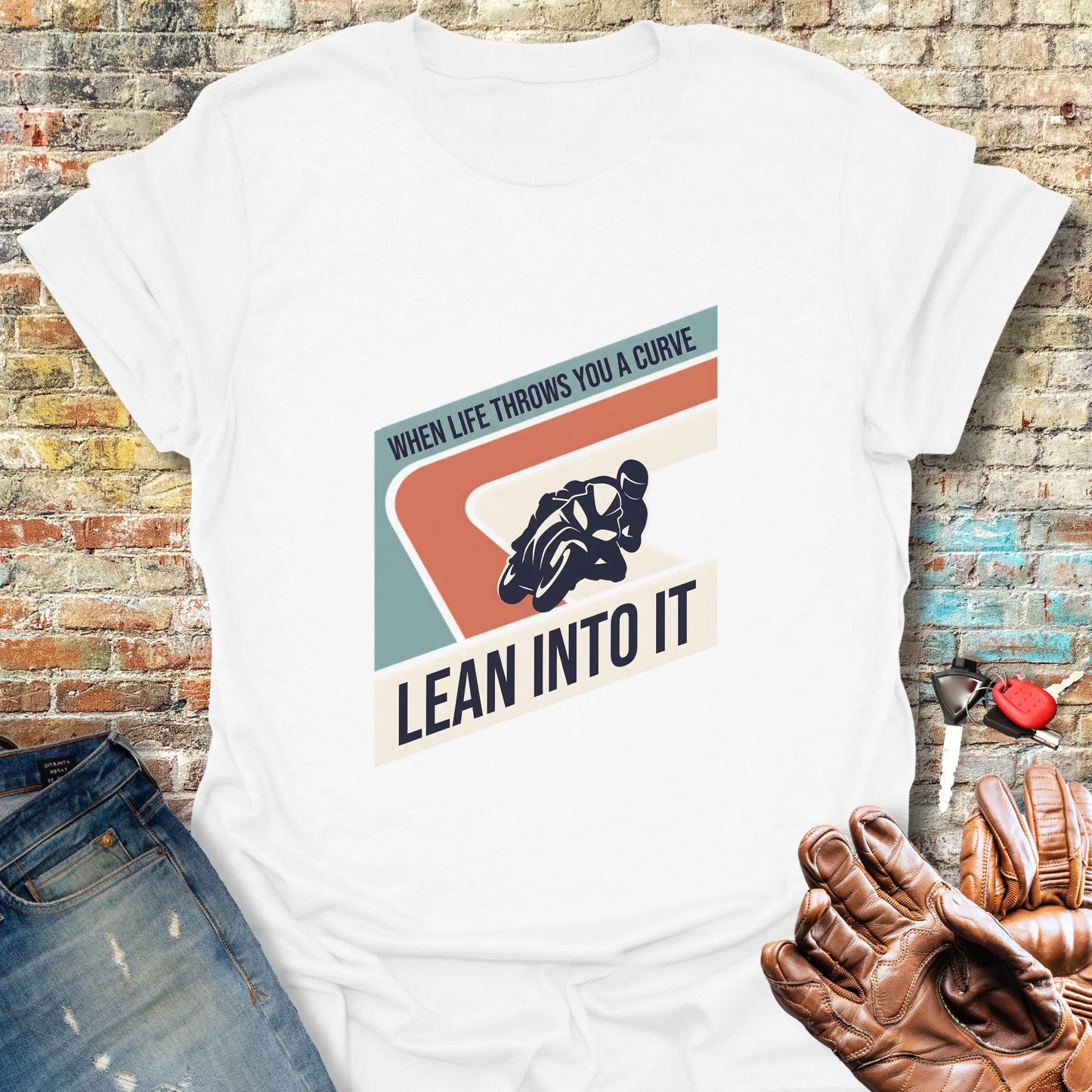 Lean Into It T-Shirt - White