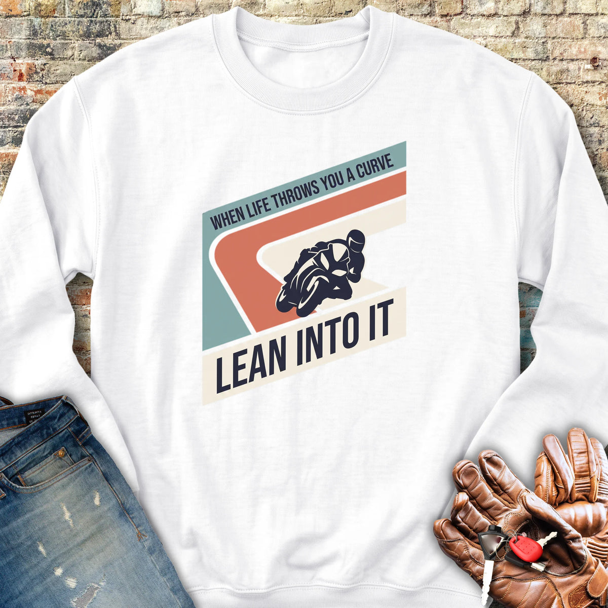 Lean Into It Sweatshirt - White