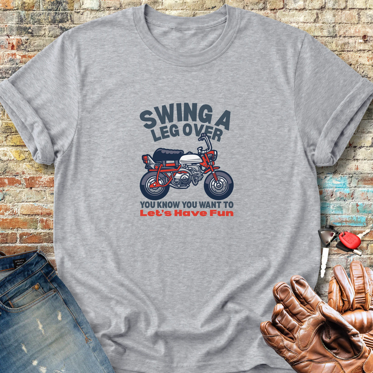 Leg Over Classic T-Shirt - Sport Grey